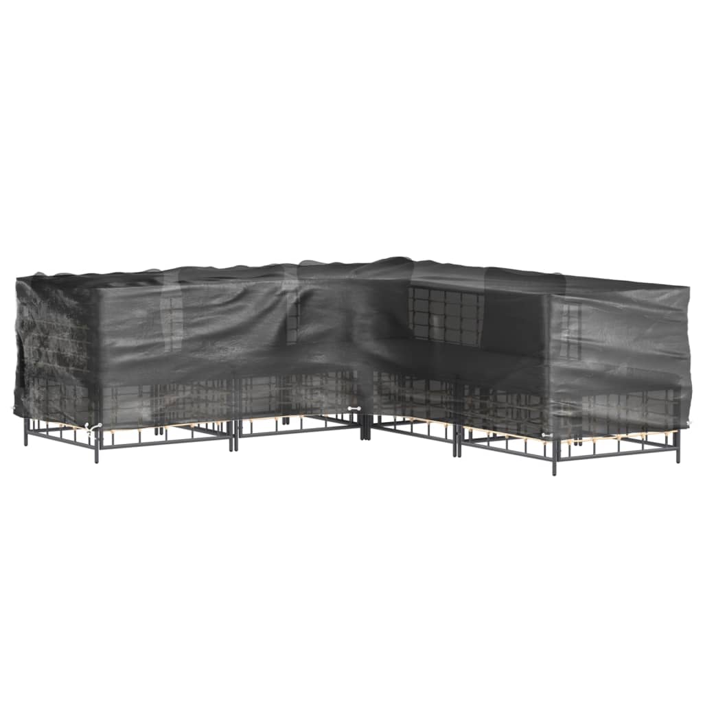 Coperture Mobili da Giardino a L 2pz 16 Occhielli 285x285x70cm | homemem39