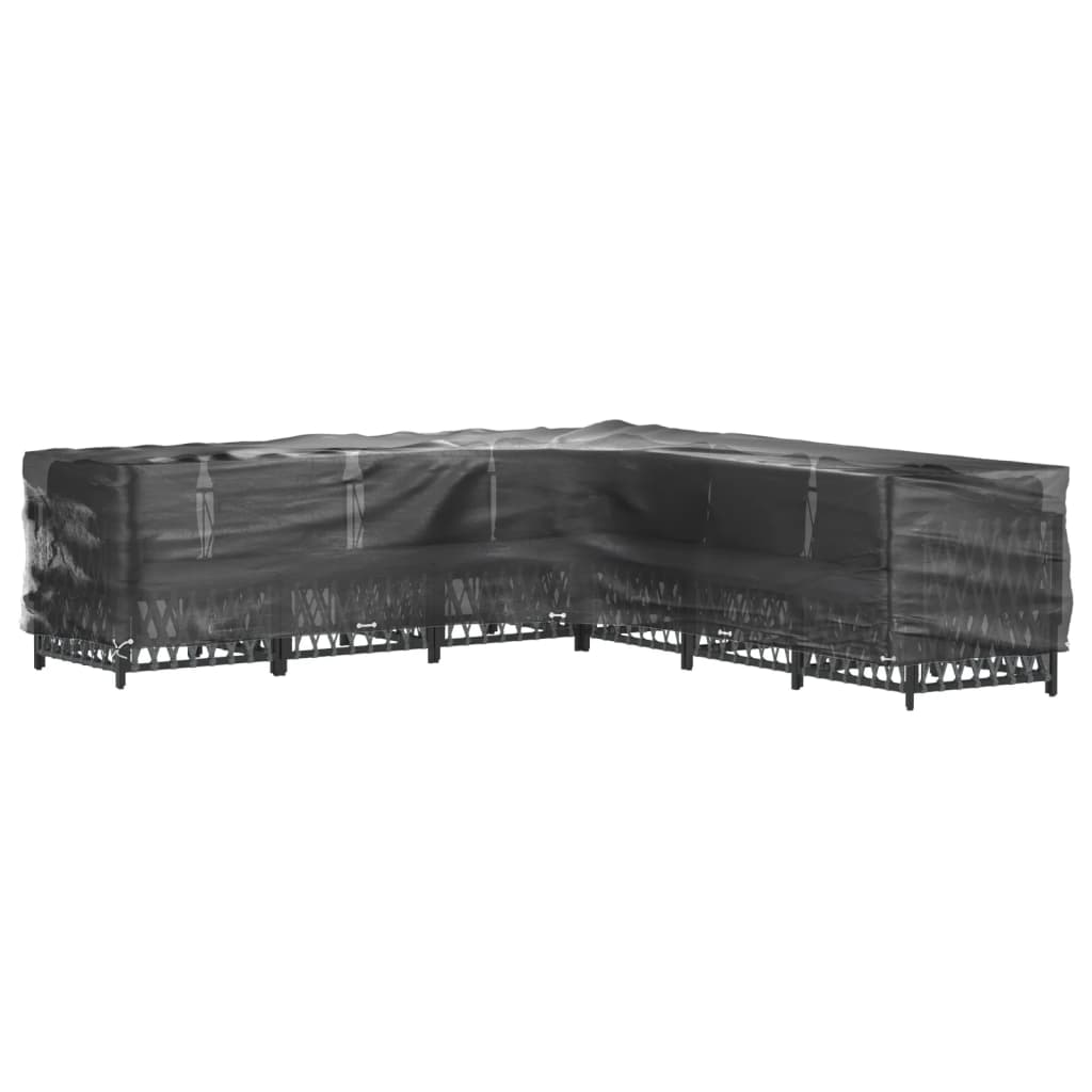 Coperture Mobili da Giardino a L 2pz 20 Occhielli 300x300x70cm