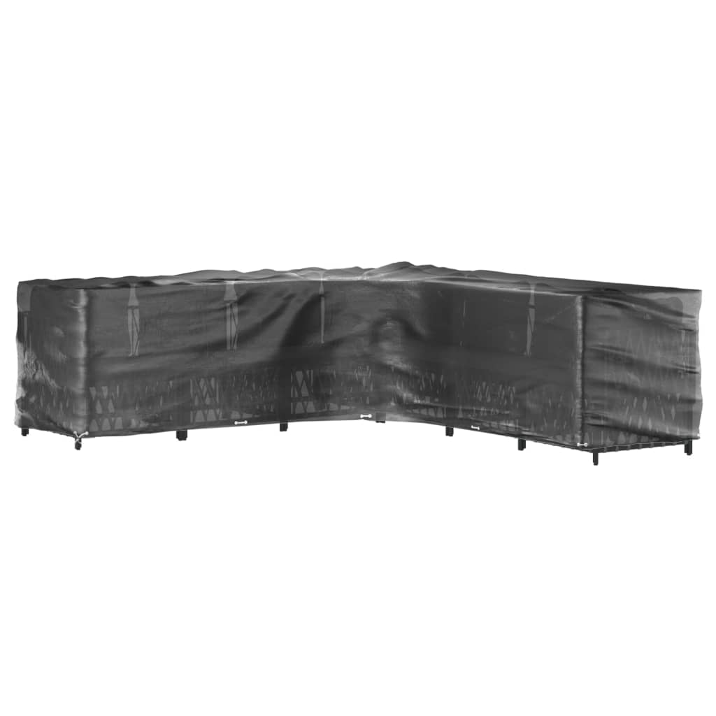 Coperture Mobili da Giardino a L 2pz 20 Occhielli 300x300x90cm | homemem39