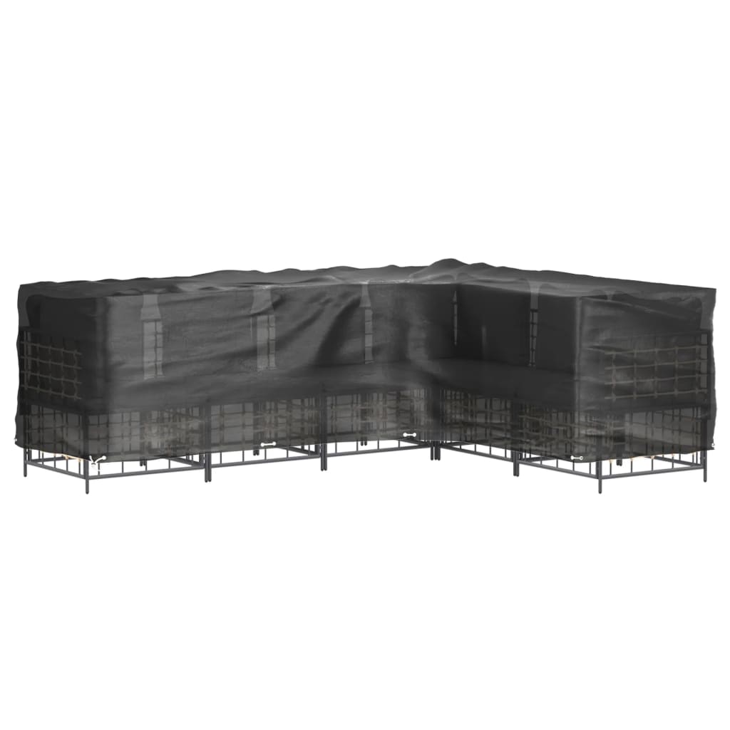 Coperture Mobili da Giardino a L 2pz 18 Occhielli 285x220x80cm