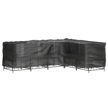 Coperture Mobili da Giardino a L 2pz 18 Occhielli 285x220x80cm