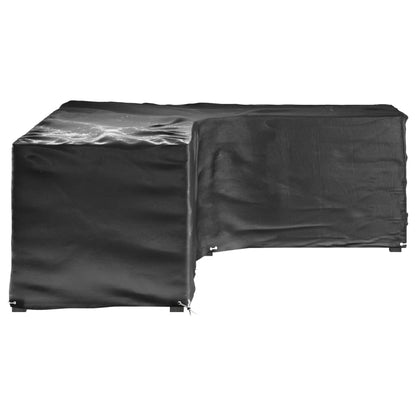 Coperture Mobili da Giardino a L 2pz 16 Occhielli 260x210x80cm | homemem39