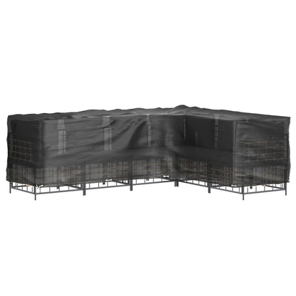 Coperture Mobili da Giardino a L 2pz 16 Occhielli 260x210x80cm | homemem39