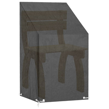 Copri Sedie Giardino 2pz 8 Occhielli 65x65x80/120cm Polietilene | homemem39