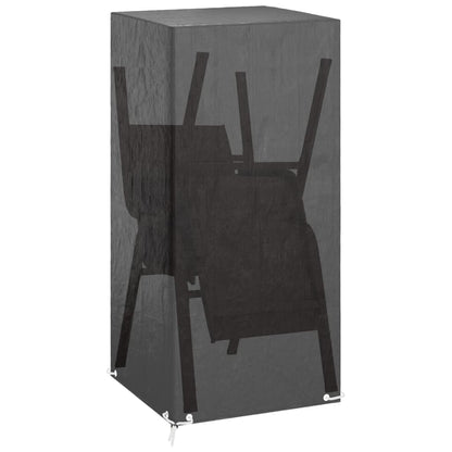 Copri Sedie da Giardino 2pz 8 Occhielli 75x70x140cm Polietilene | homemem39