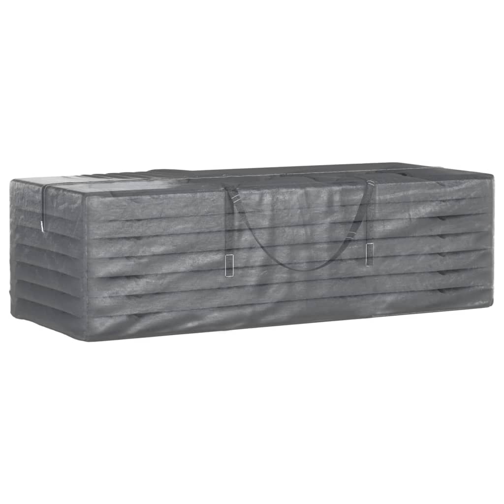 Borse Porta Cuscini Giardino 2pz Nere 135x40x55 cm Polietilene | homemem39