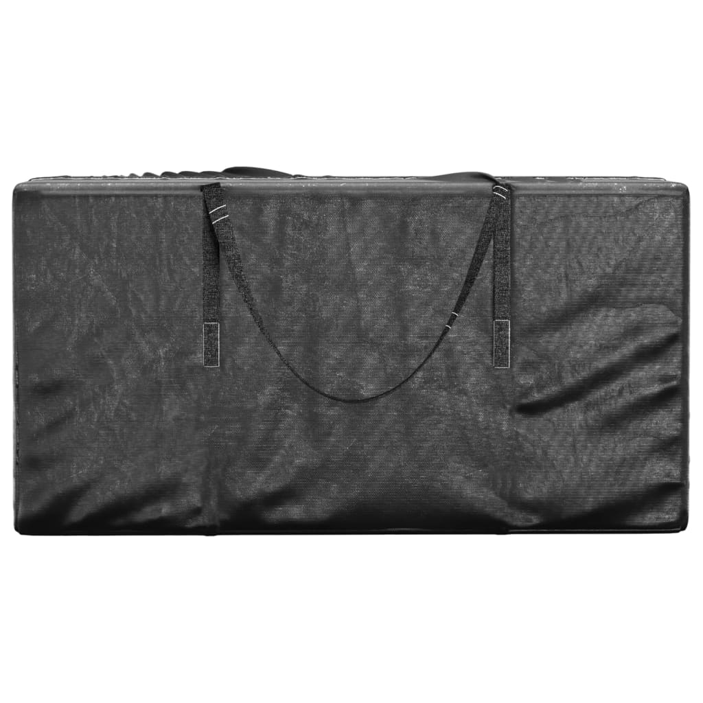 Borse Porta Cuscini Giardino 2pz Nere 150x75x75 cm Polietilene | homemem39