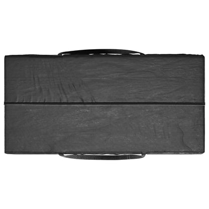 Borse Porta Cuscini Giardino 2pz Nere 150x75x75 cm Polietilene | homemem39