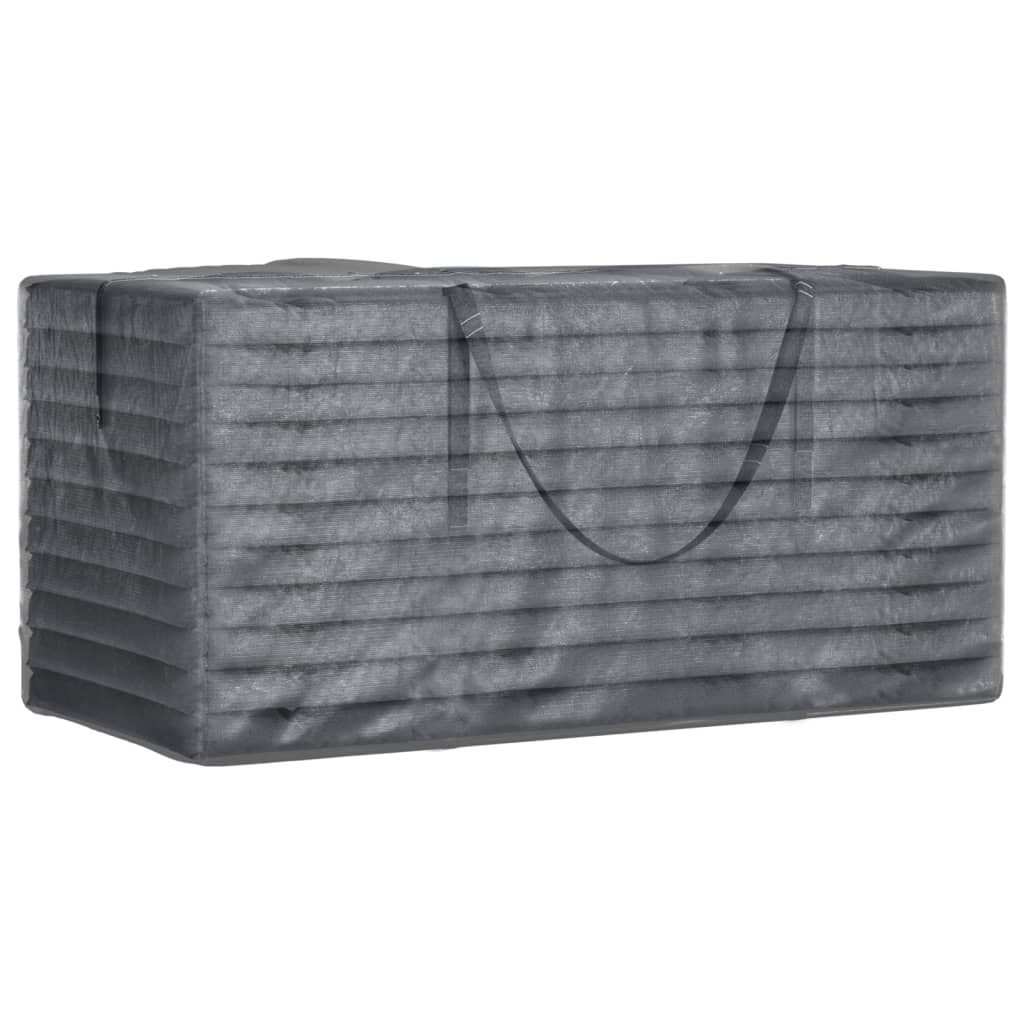 Borse Porta Cuscini Giardino 2pz Nere 150x75x75 cm Polietilene | homemem39