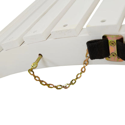 Lettini 2 pz Bianchi 184x55x64 cm Legno Massello di Acacia - homemem39