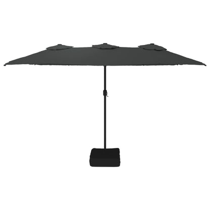 Ombrellone a Doppia Testa Antracite 449x265 cm | homemem39