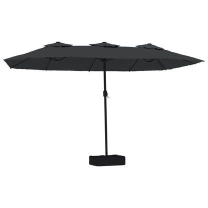 Ombrellone a Doppia Testa Nero 449x265 cm - homemem39
