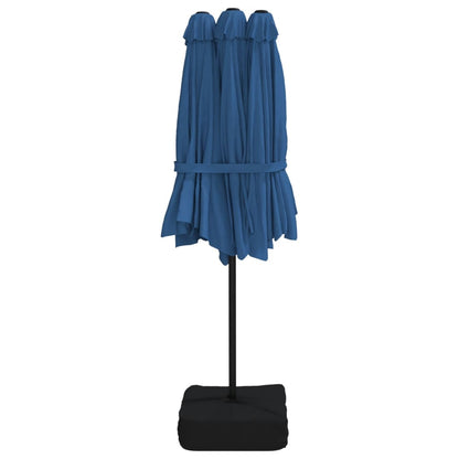 Ombrellone a Doppia Testa Azzurro 449x265 cm | homemem39