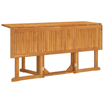 Tavolo Giardino Pieghevole a Farfalla 150x90x75cm Massello Teak - homemem39
