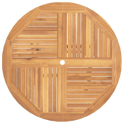 Tavolo da Giardino Pieghevole Ø110x75 cm Legno Massello di Teak