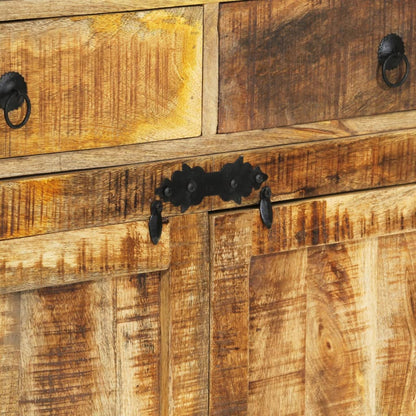 Credenza 100x40x175 cm in Legno Grezzo Massello di Mango - homemem39
