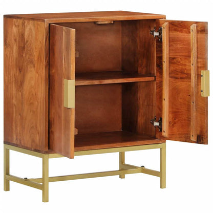 Credenza 60x35x75 cm in Legno Massello di Acacia