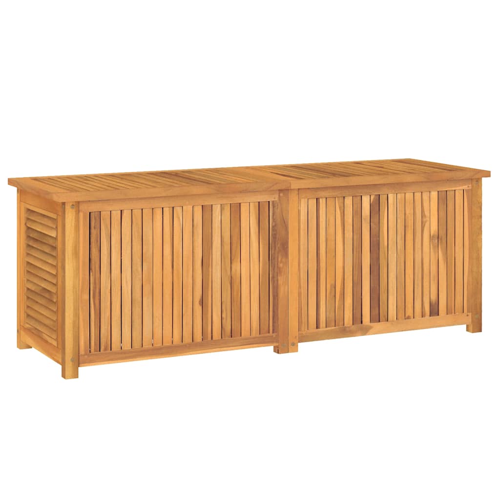 Contenitore Giardino con Borsa 150x50x55 cm Legno Massello Teak