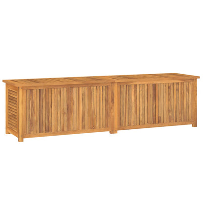 Contenitore Giardino con Borsa 200x50x55 cm Legno Massello Teak