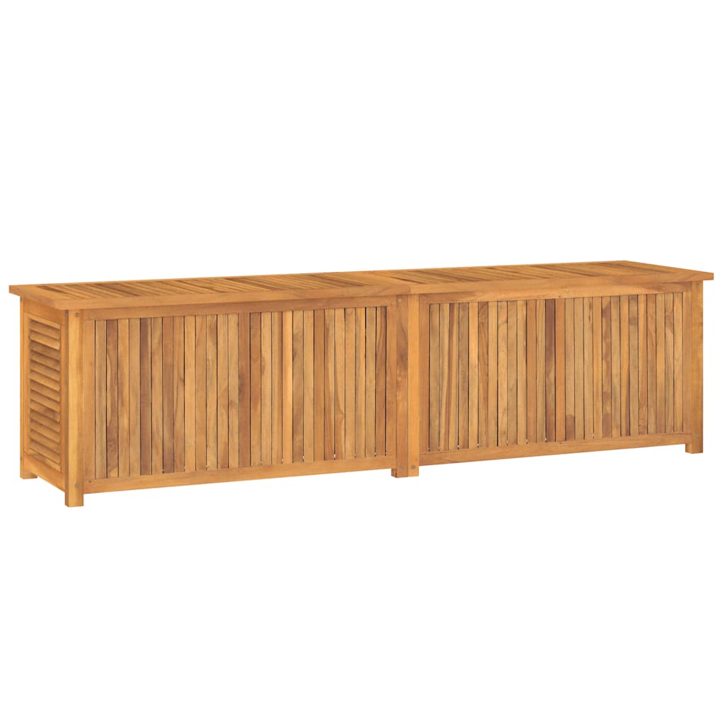 Contenitore Giardino con Borsa 200x50x55 cm Legno Massello Teak
