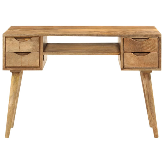 Scrivania con Cassetti 110x47x76 cm in Legno Massello di Mango - homemem39