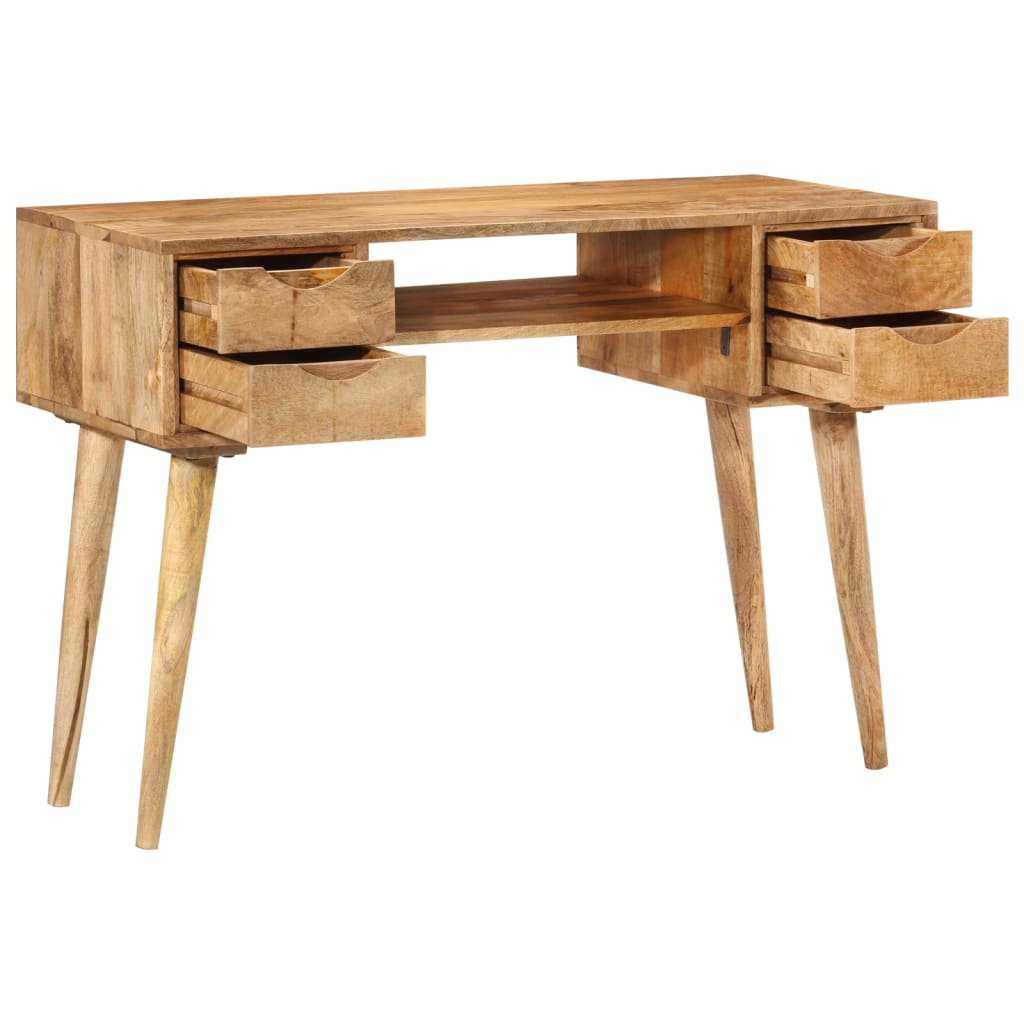 Scrivania con Cassetti 110x47x76 cm in Legno Massello di Mango - homemem39