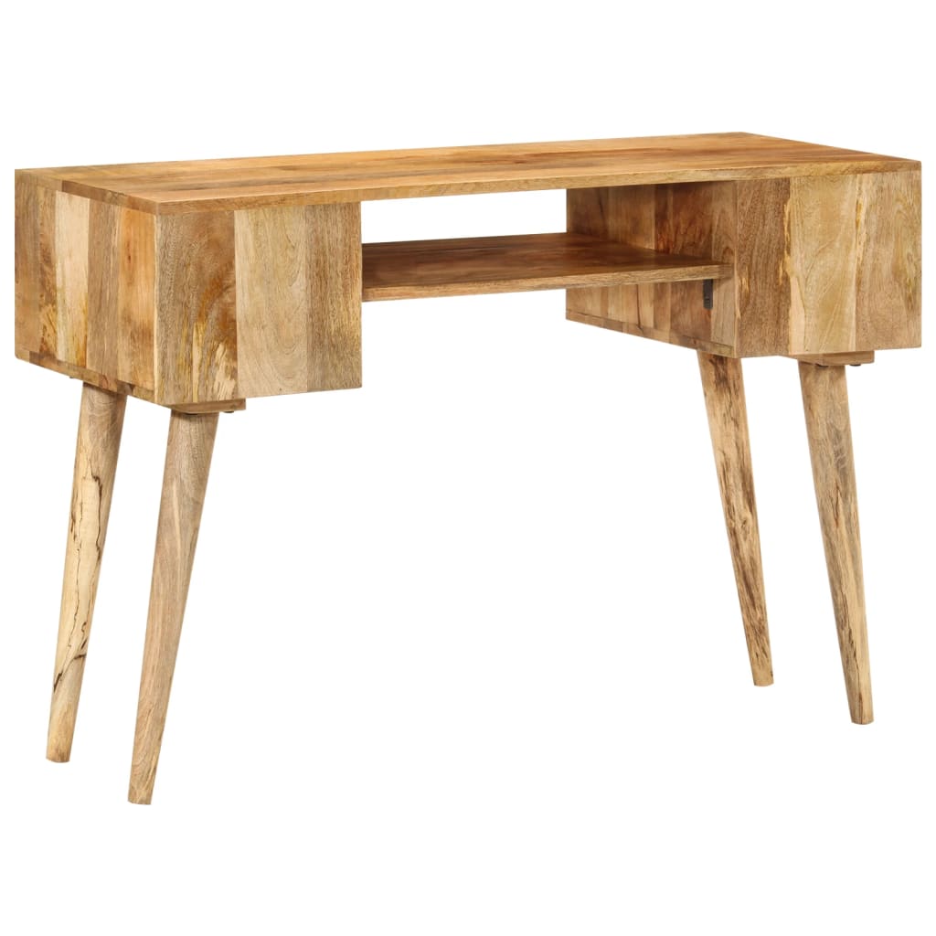 Scrivania con Cassetti 110x47x76 cm in Legno Massello di Mango - homemem39