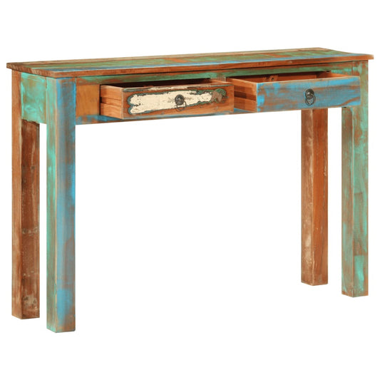 Tavolo Consolle 110x30x75 cm in Legno Massello di Recupero | homemem39
