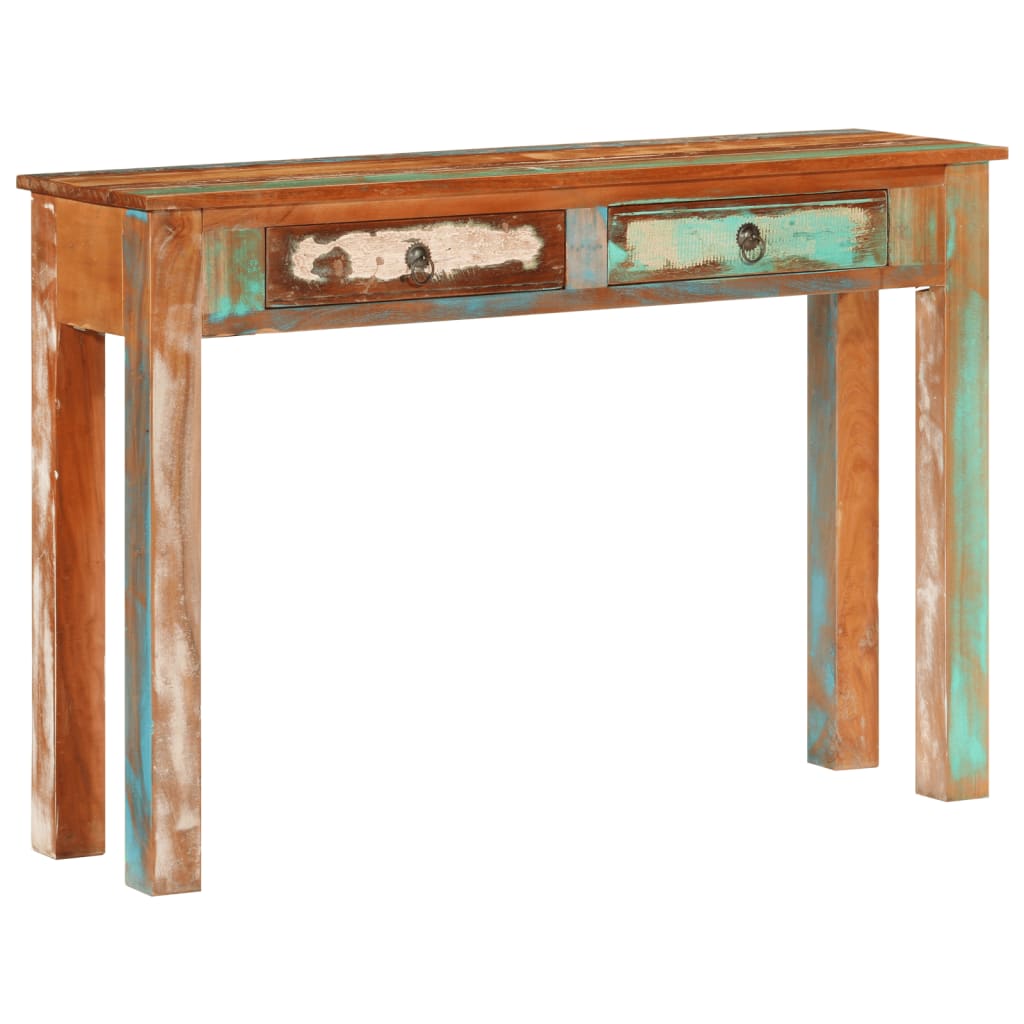 Tavolo Consolle 110x30x75 cm in Legno Massello di Recupero | homemem39