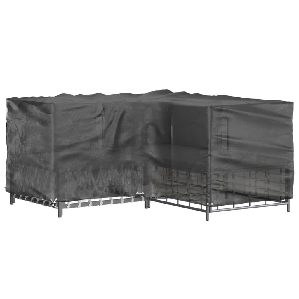 Copertura Mobili da Giardino a L 12 Occhielli 185x185x90 cm | homemem39
