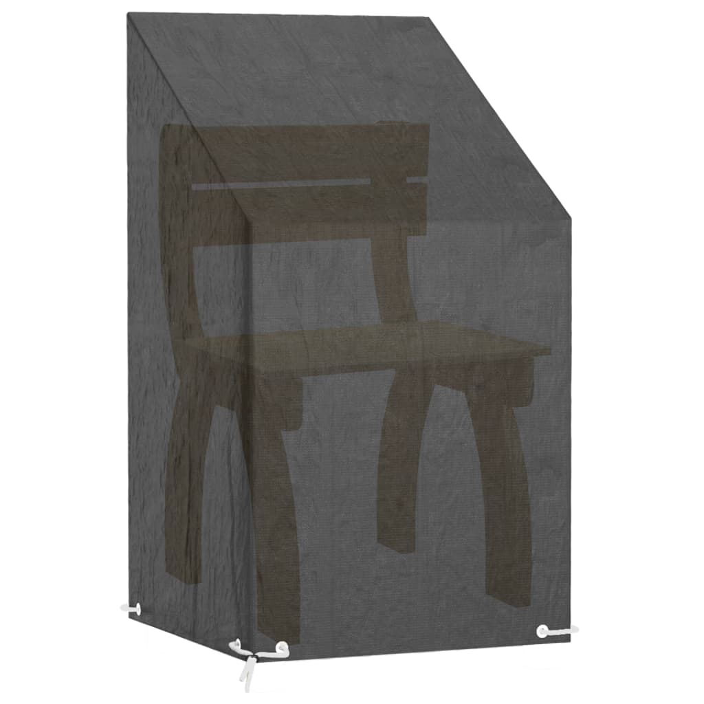 Copri Sedia da Giardino 8 Occhielli 65x65x80/120 cm Polietilene | homemem39