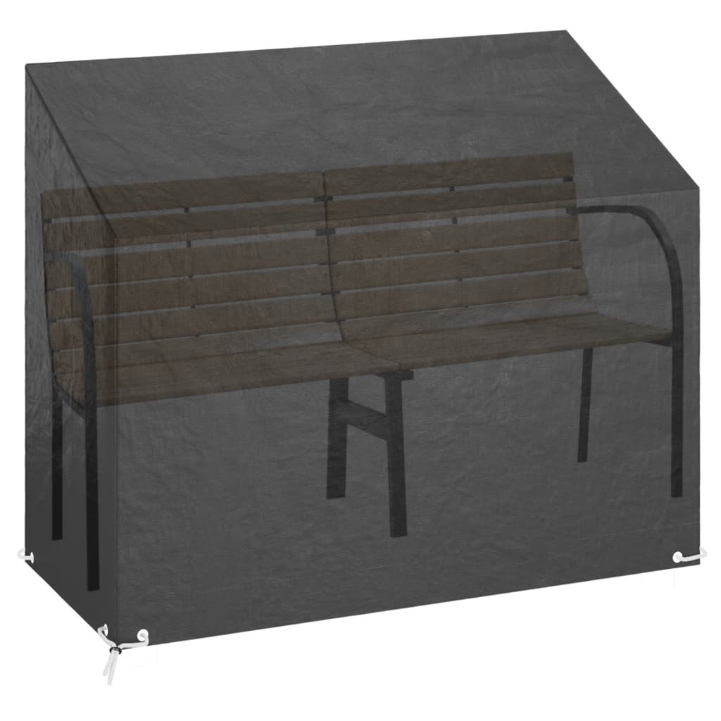 Copri Panca da Giardino 8 Occhielli 160x70x70/88 cm Polietilene | homemem39