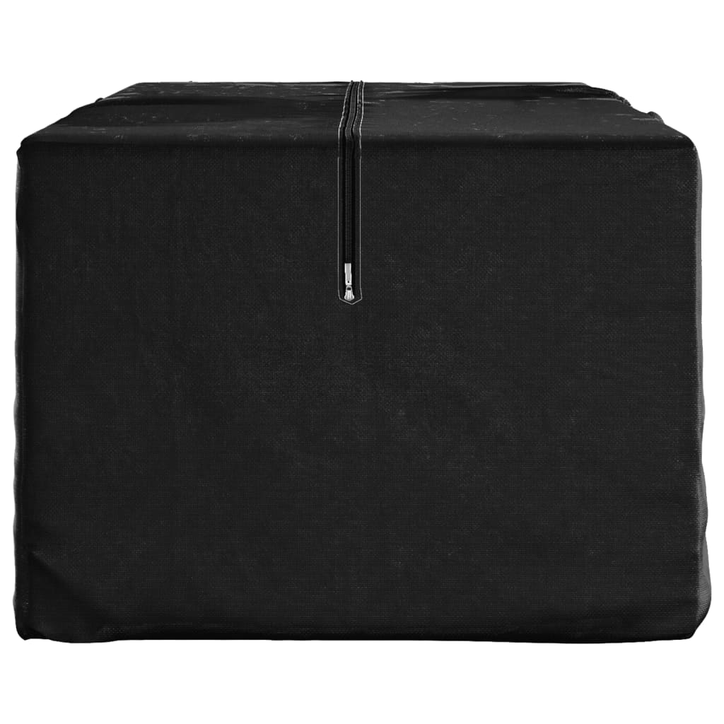 Borsa Porta Cuscini da Giardino Nera 135x40x55 cm Polietilene | homemem39