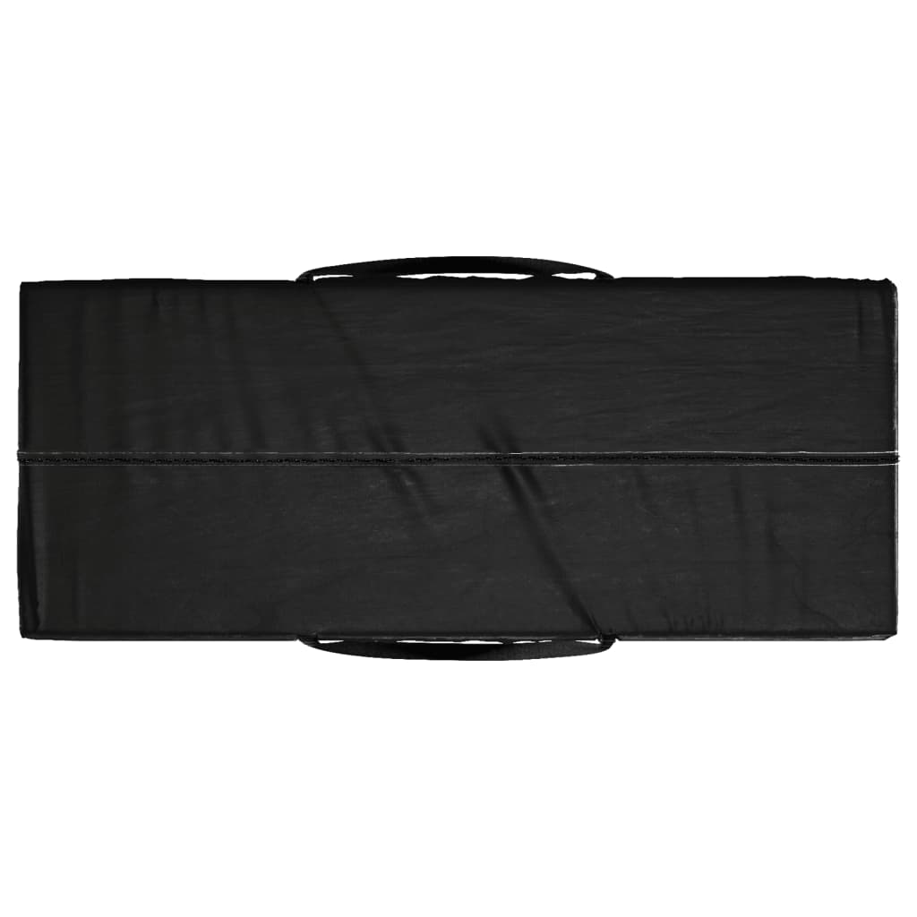 Borsa Porta Cuscini da Giardino Nera 135x40x55 cm Polietilene