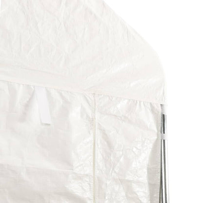 Gazebo con Tetto Bianco 4,46x4,08x3,22 m in Polietilene | homemem39