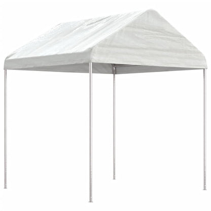 Gazebo con Tetto Bianco 11,15x2,28x2,69 m in Polietilene | homemem39