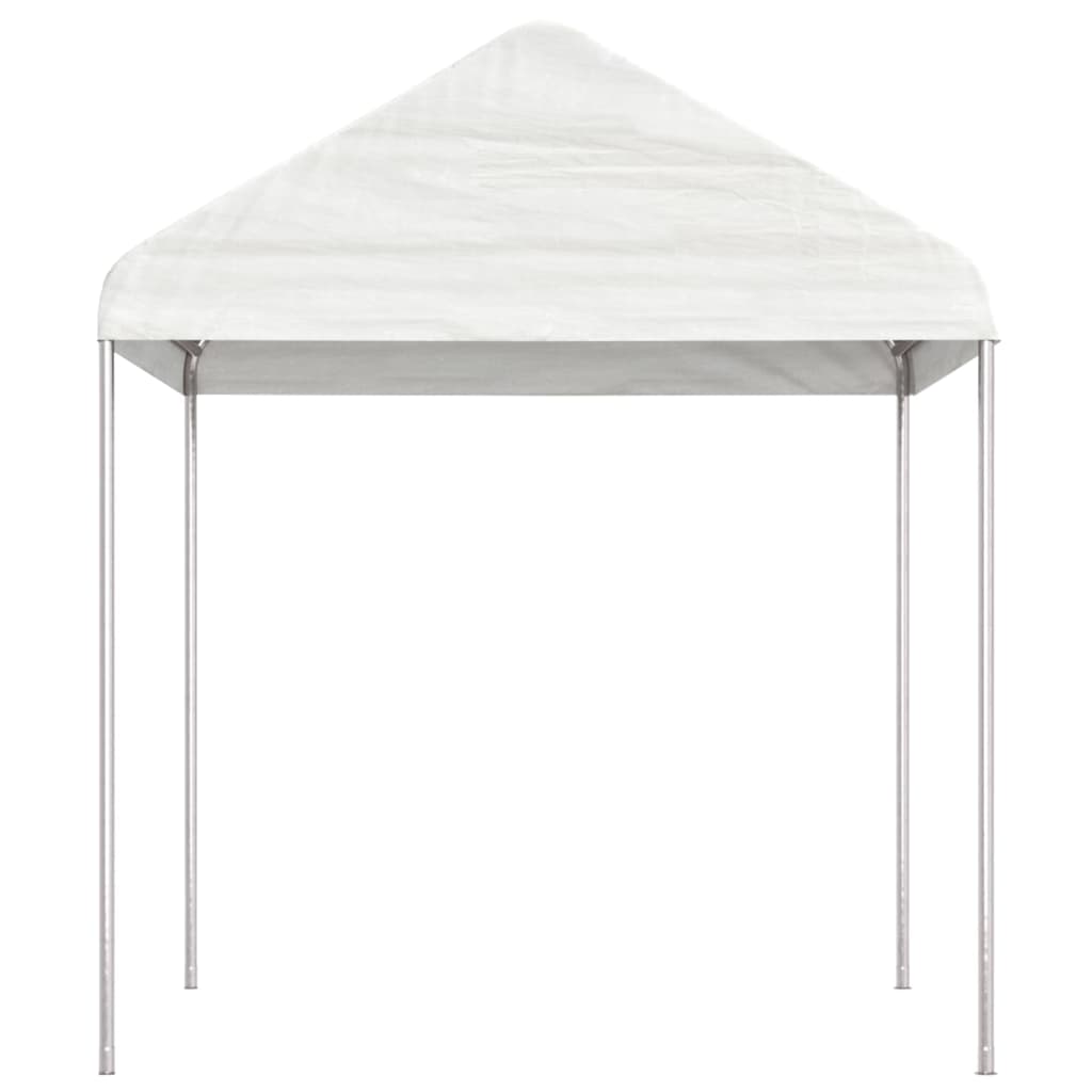 Gazebo con Tetto Bianco 17,84x2,28x2,69 m in Polietilene | homemem39