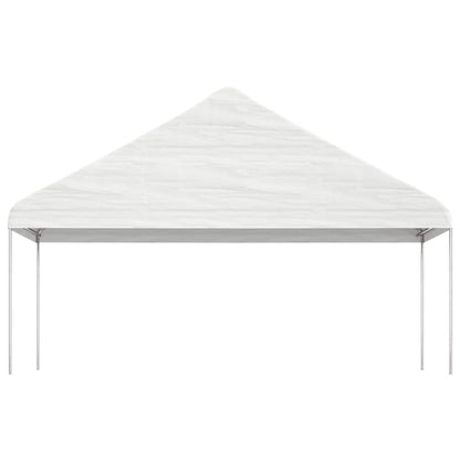 Gazebo con Tetto Bianco 11,15x5,88x3,75 m in Polietilene | homemem39