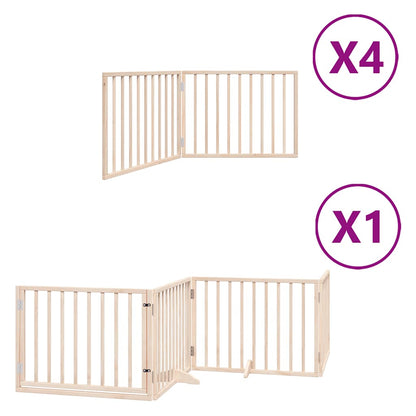 Cancello per Cani Porta Pieghevole 12 Pannelli 960 cm in Pioppo | homemem39