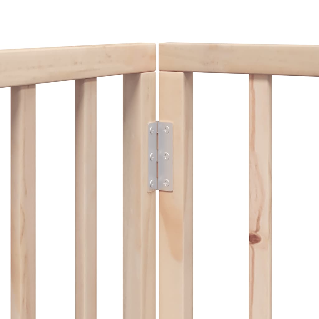 Cancello per Cani Pieghevole 6 Pannelli 480 cm Legno di Pioppo | homemem39