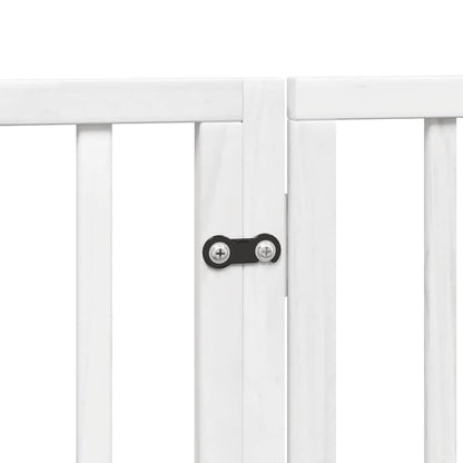 Cancello Cani Porta Pieghevole Bianco 12 Pannelli 960 cm Pioppo | homemem39