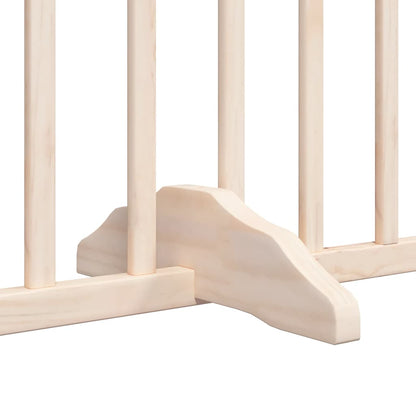 Cancello per Cani Pieghevole 6 Pannelli 480 cm Legno di Pioppo | homemem39