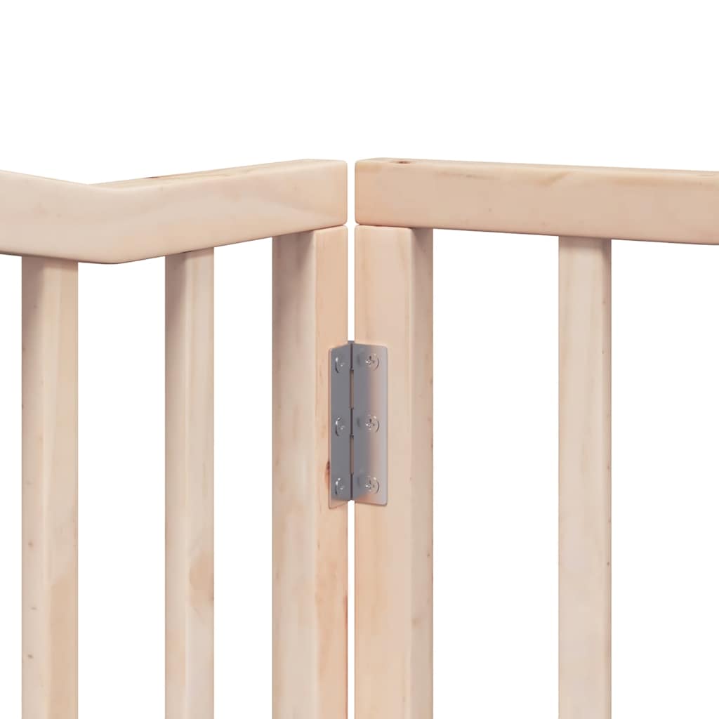 Cancello per Cani Pieghevole 6 Pannelli 480 cm Legno di Pioppo | homemem39