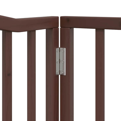 Cancello Cani Porta Pieghevole Marrone 12 Pannelli 960cm Pioppo | homemem39