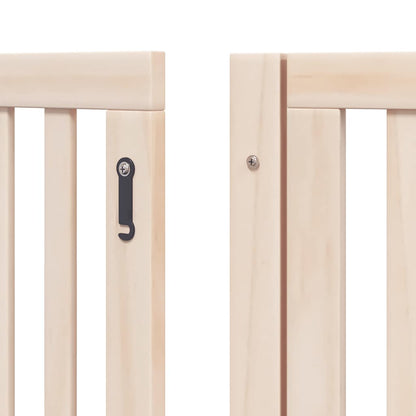 Cancello per Cani Pieghevole 6 Pannelli 480 cm Legno di Pioppo | homemem39