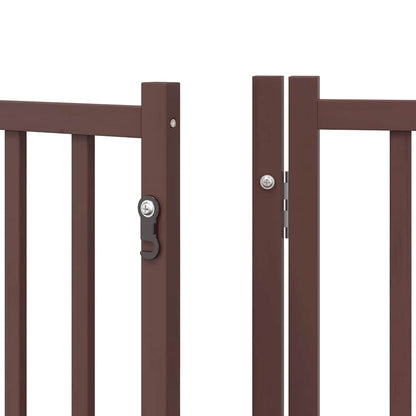 Cancello Cani Porta Pieghevole Marrone 15 Pannelli 750cm Pioppo | homemem39
