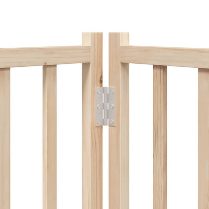 Cancello per Cani Pieghevole 6 Pannelli 480 cm Legno di Pioppo | homemem39