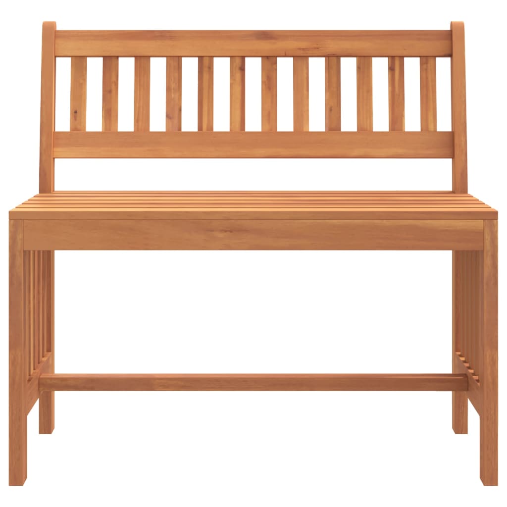 Panca da Giardino 80 cm Legno Massello di Eucalipto | homemem39
