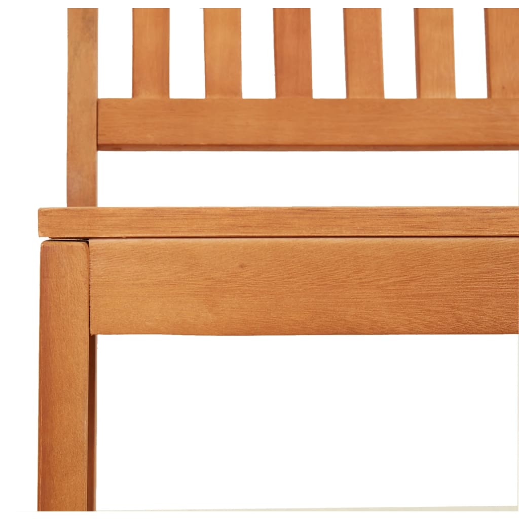Panca da Giardino 80 cm Legno Massello di Eucalipto | homemem39