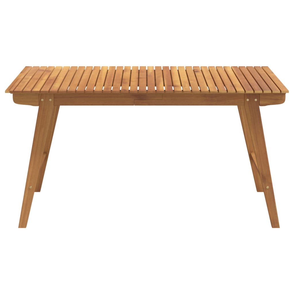 Tavolo da Giardino 150x90x75 cm Legno Massello di Acacia